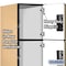 Salsbury Industries 4 Tier Designer Locker, 54"Wx76"Hx24"D, 12 Door, Maple 18-24364MAP - alternate 4